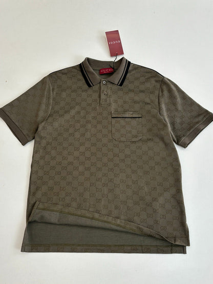 260106 New high-quality full-print plain weave jacquard suit T-shirt