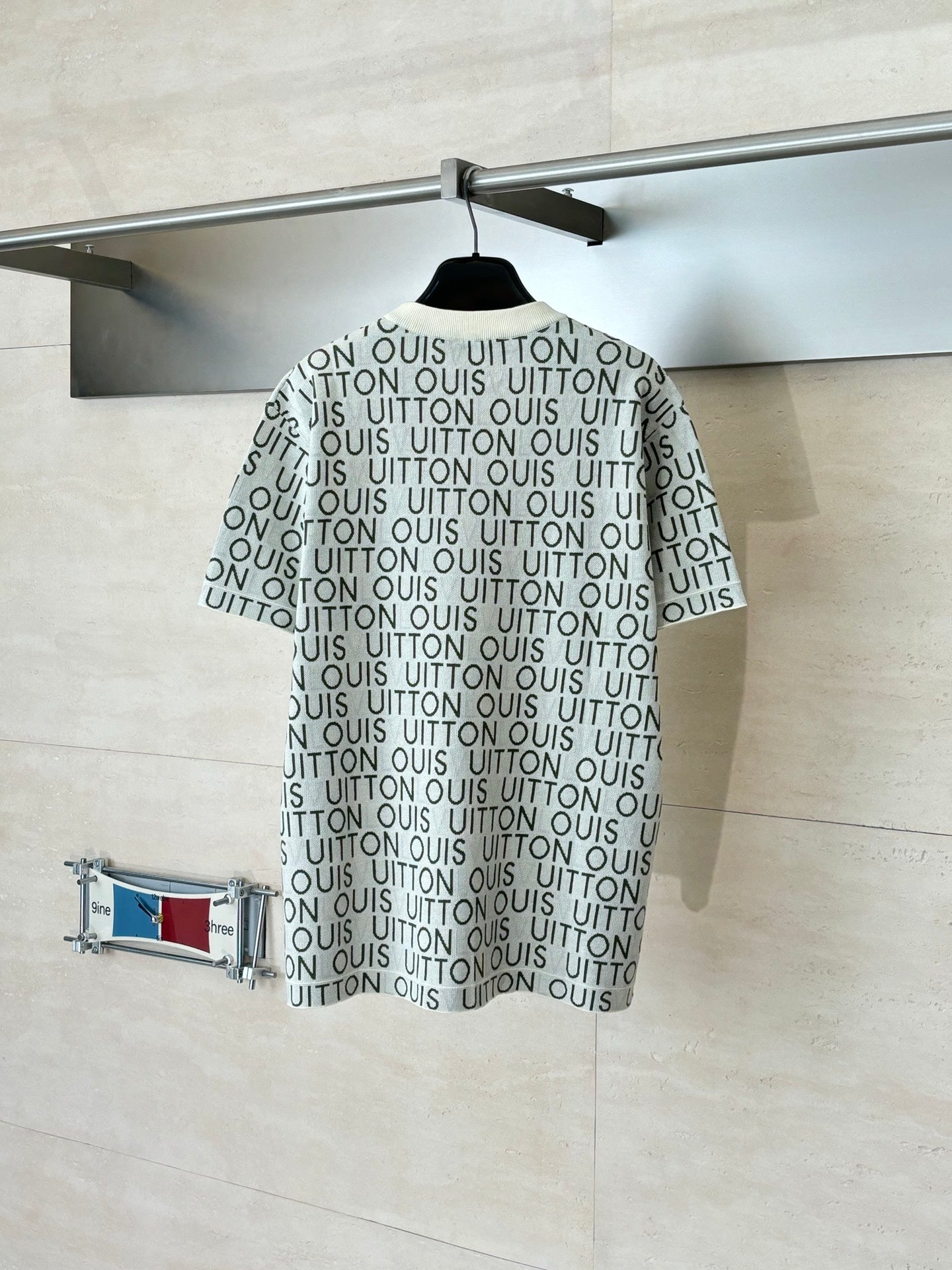 260106 New high-quality full-printed jacquard cotton knitted T-shirt
