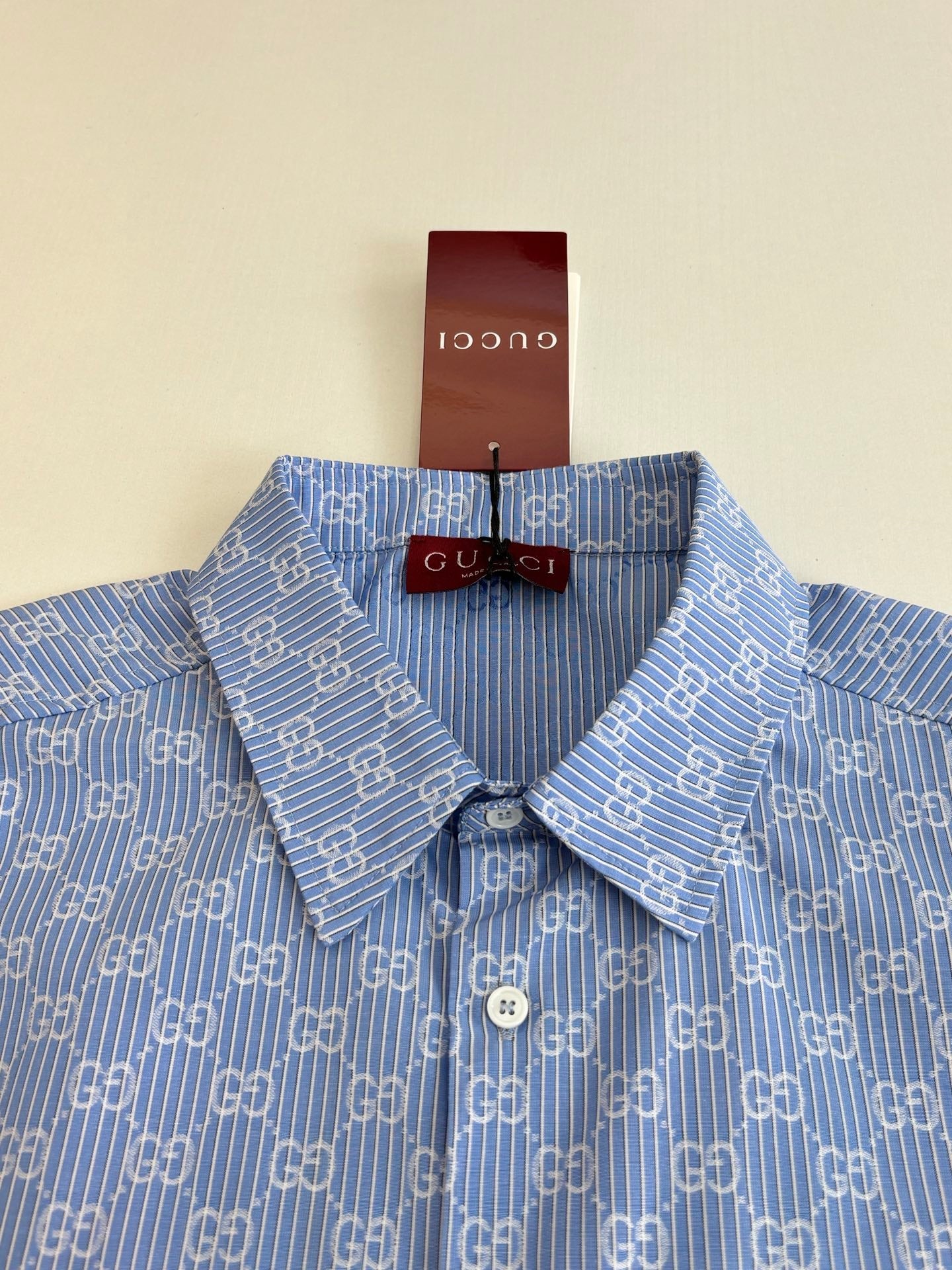 260106New high-quality full-printed jacquard cotton lapel long-sleeved shirt