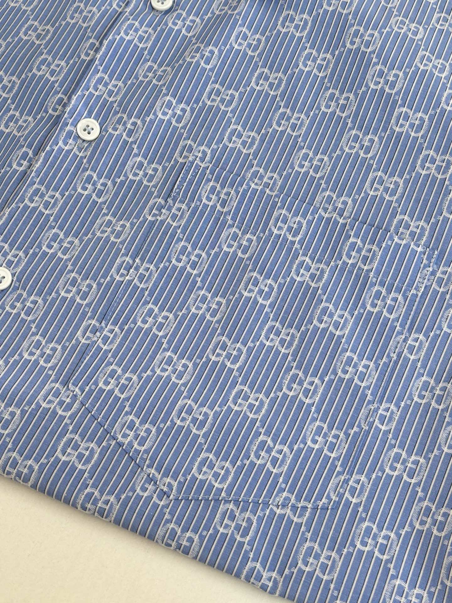 260106New high-quality full-printed jacquard cotton lapel long-sleeved shirt
