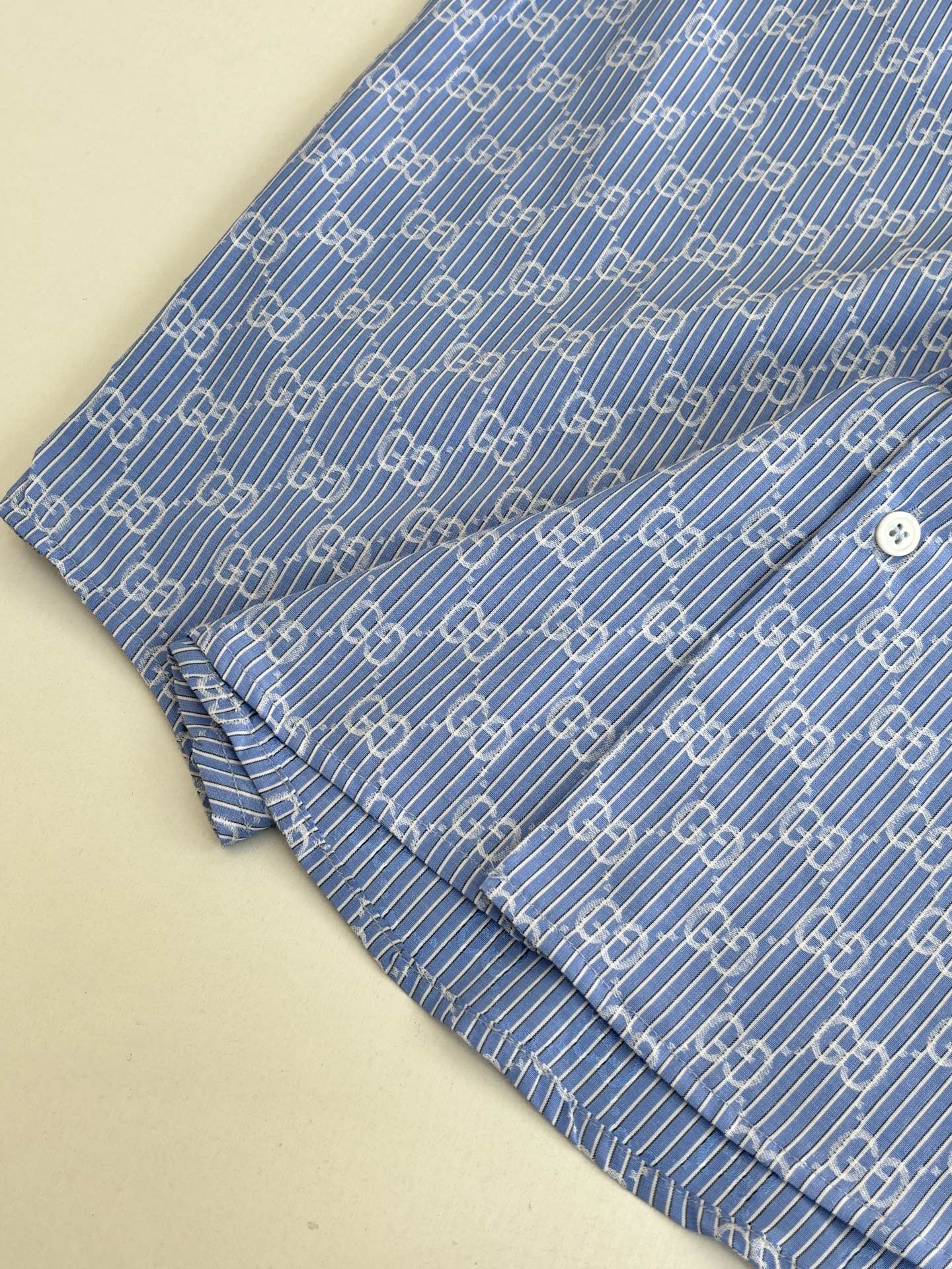 260106New high-quality full-printed jacquard cotton lapel long-sleeved shirt