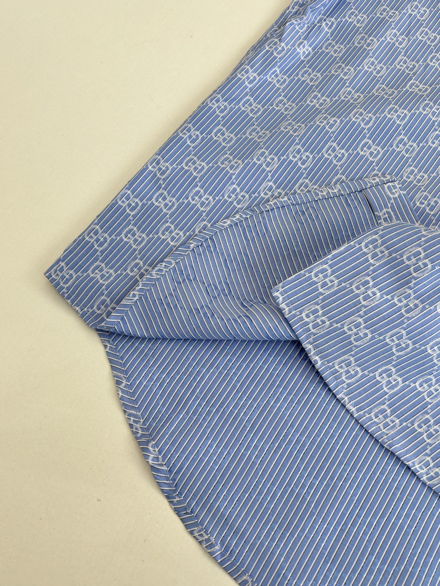 260106New high-quality full-printed jacquard cotton lapel long-sleeved shirt