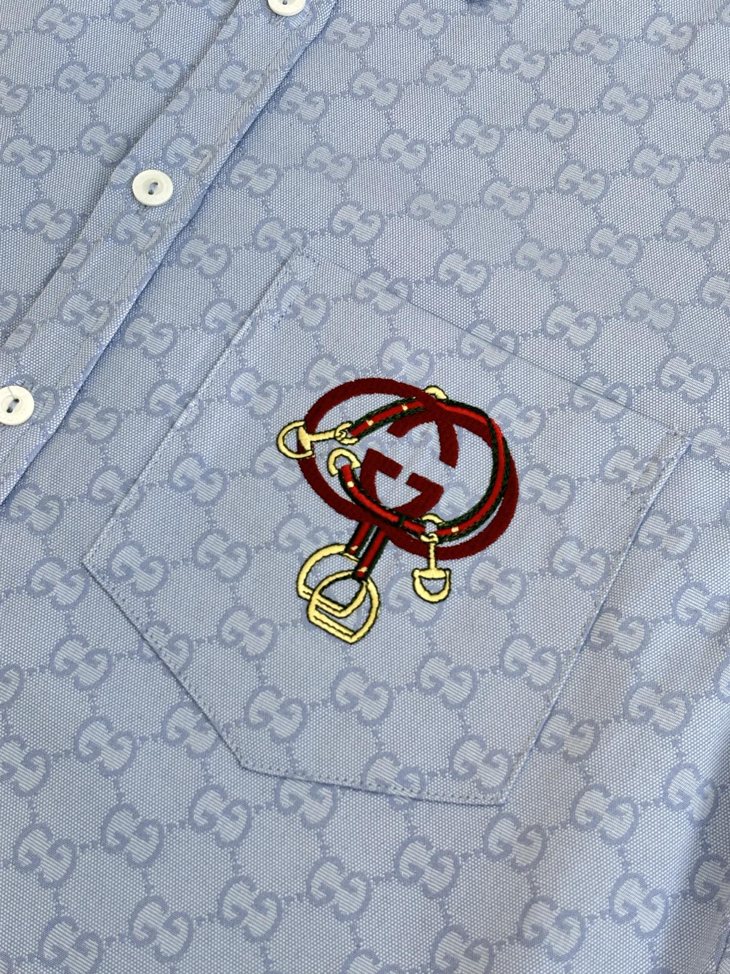 260106 new high-quality long-sleeved shirt with full-print equestrian sports embroidery