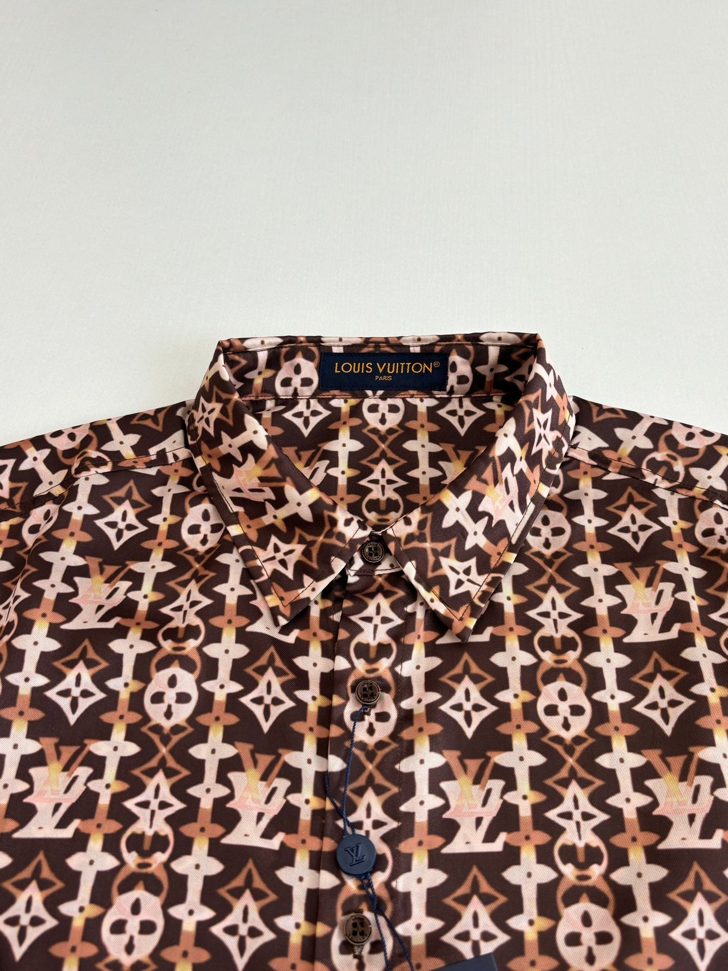 260106 New high-quality patterned printed long-sleeved mulberry silk long-sleeved shirt