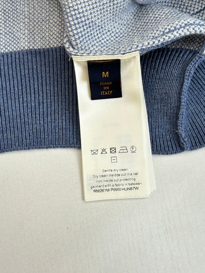 260106 new high-quality striped jacquard single-breasted knitted cardigan