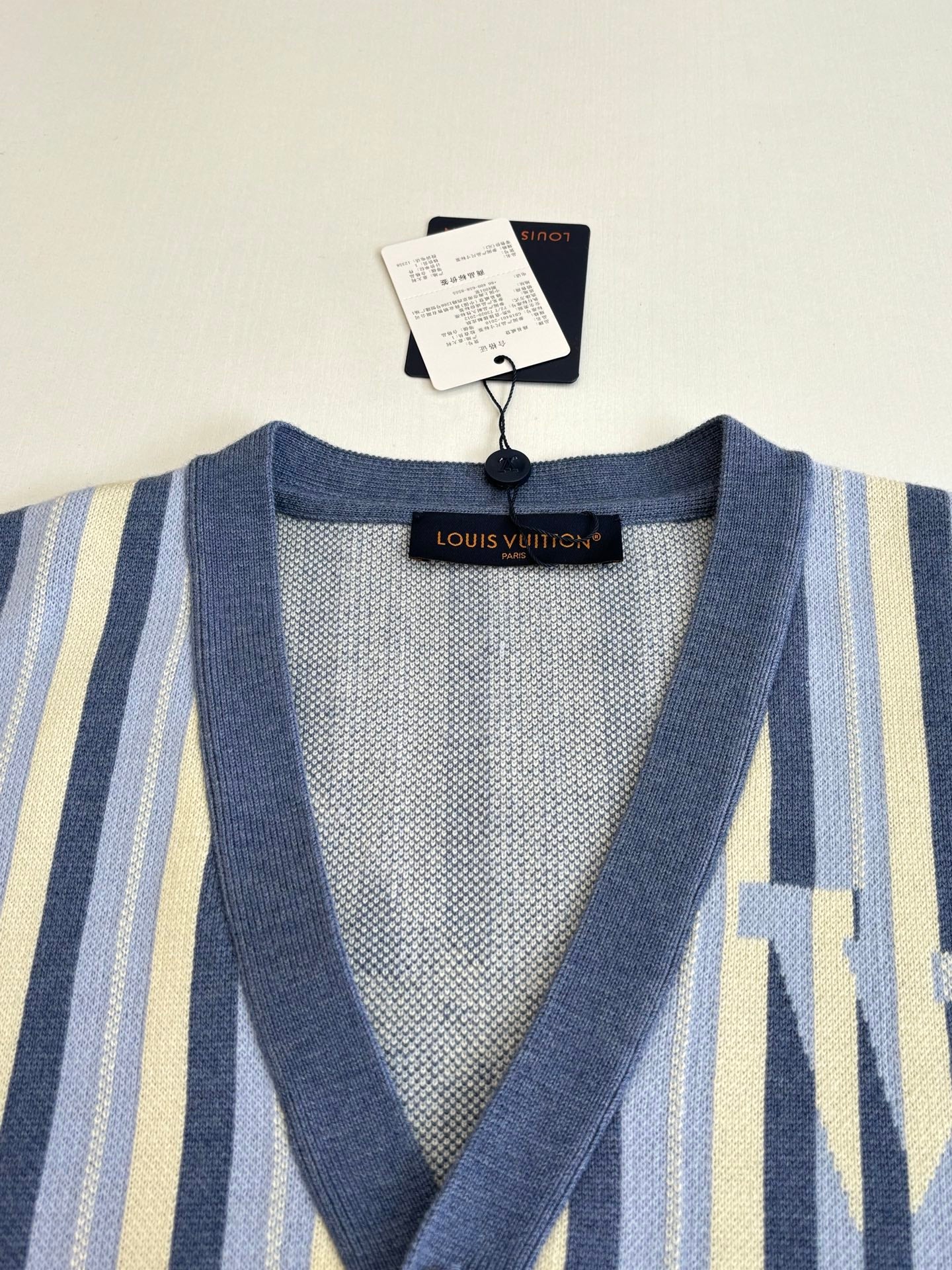 260106 new high-quality striped jacquard single-breasted knitted cardigan