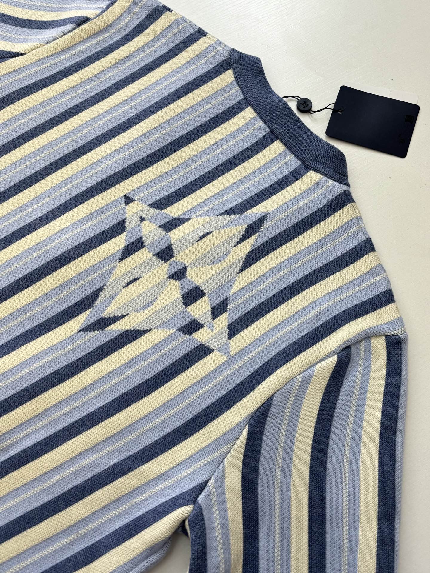 260106 new high-quality striped jacquard single-breasted knitted cardigan