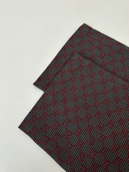 260106 New high-quality full-printed jacquard checkered casual suit trousers