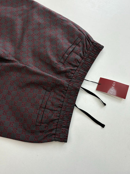 260106 New high-quality full-printed jacquard checkered casual suit trousers