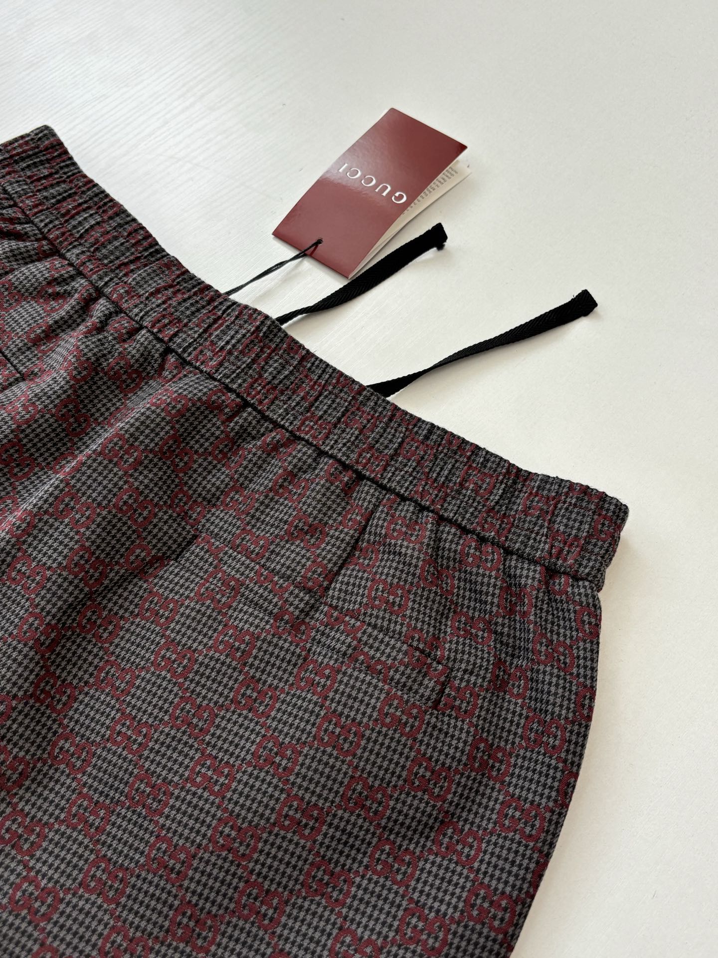 260106 New high-quality full-printed jacquard checkered casual suit trousers
