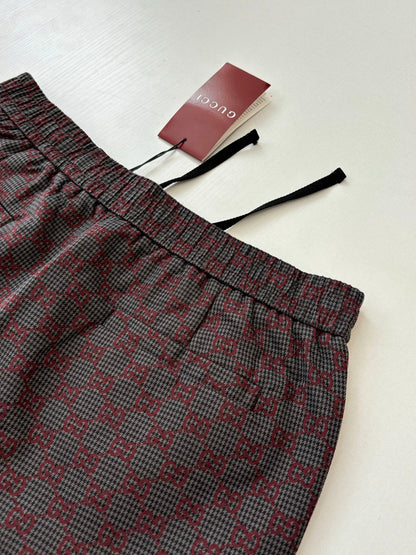260106 New high-quality full-printed jacquard checkered casual suit trousers