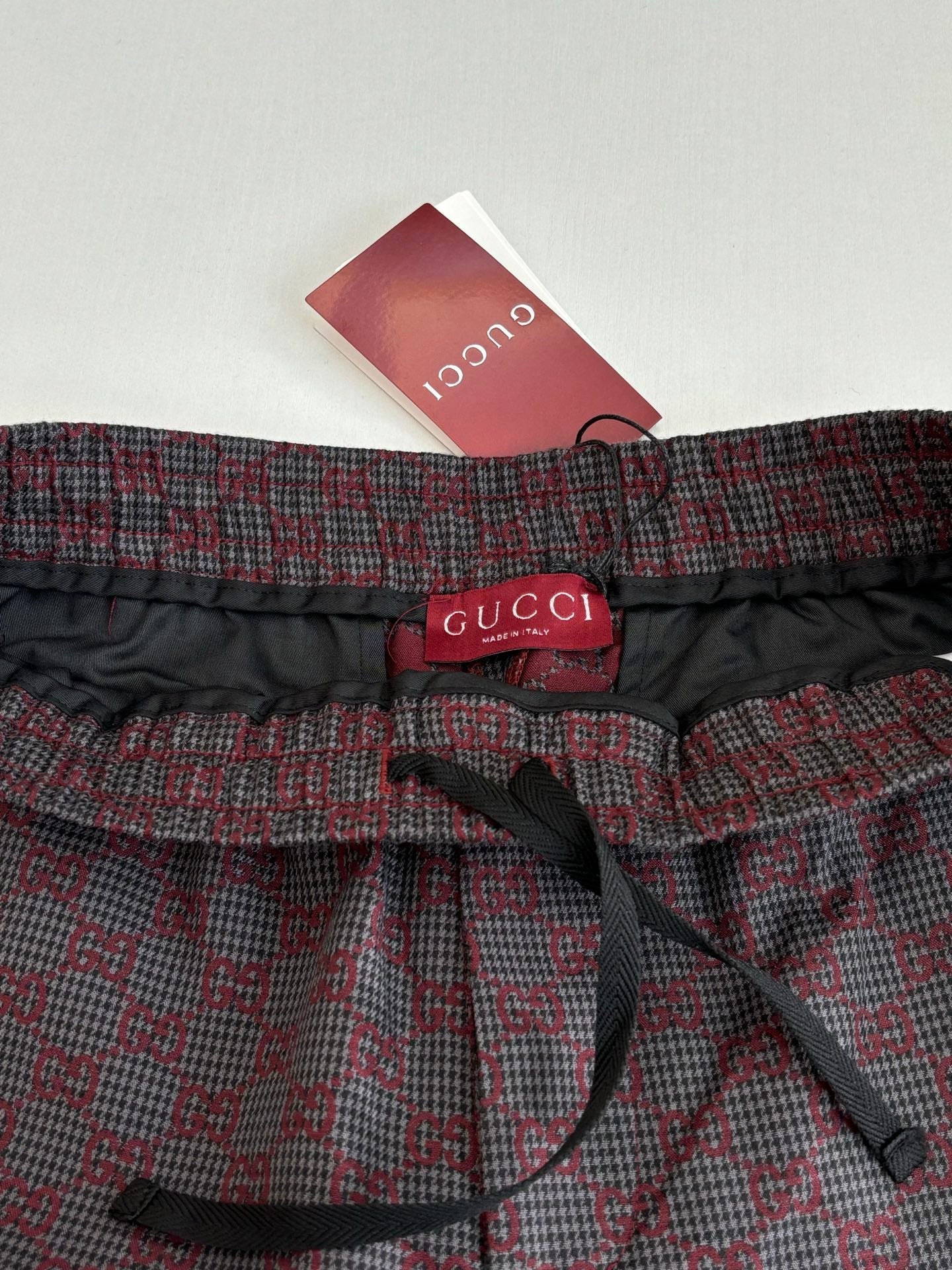260106 New high-quality full-printed jacquard checkered casual suit trousers