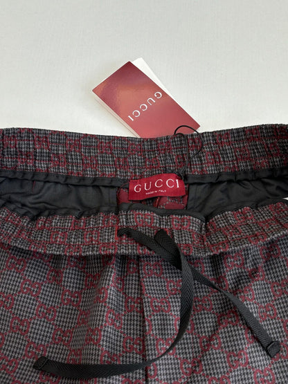 260106 New high-quality full-printed jacquard checkered casual suit trousers