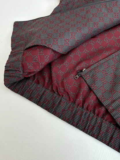 260106 new high-quality full-printed jacquard checkered casual suit jacket