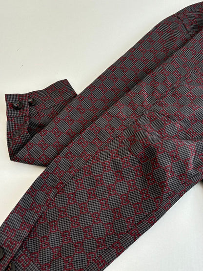 260106 new high-quality full-printed jacquard checkered casual suit jacket