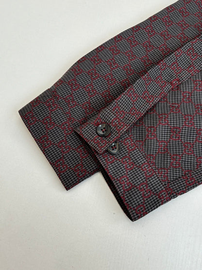 260106 new high-quality full-printed jacquard checkered casual suit jacket