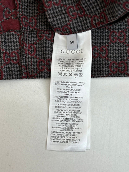 260106 new high-quality full-printed jacquard checkered casual suit jacket