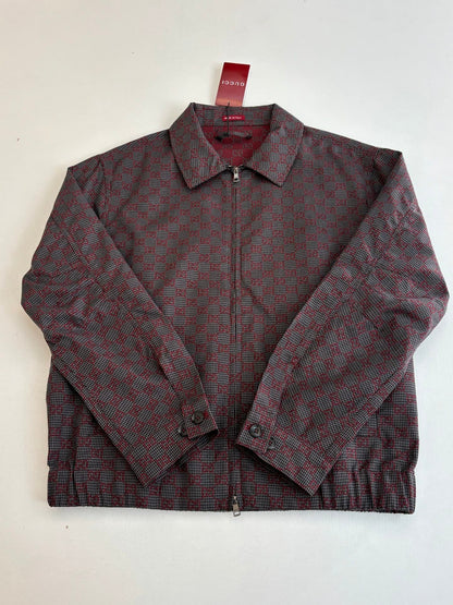 260106 new high-quality full-printed jacquard checkered casual suit jacket
