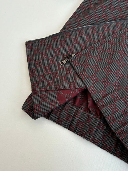 260106 new high-quality full-printed jacquard checkered casual suit jacket