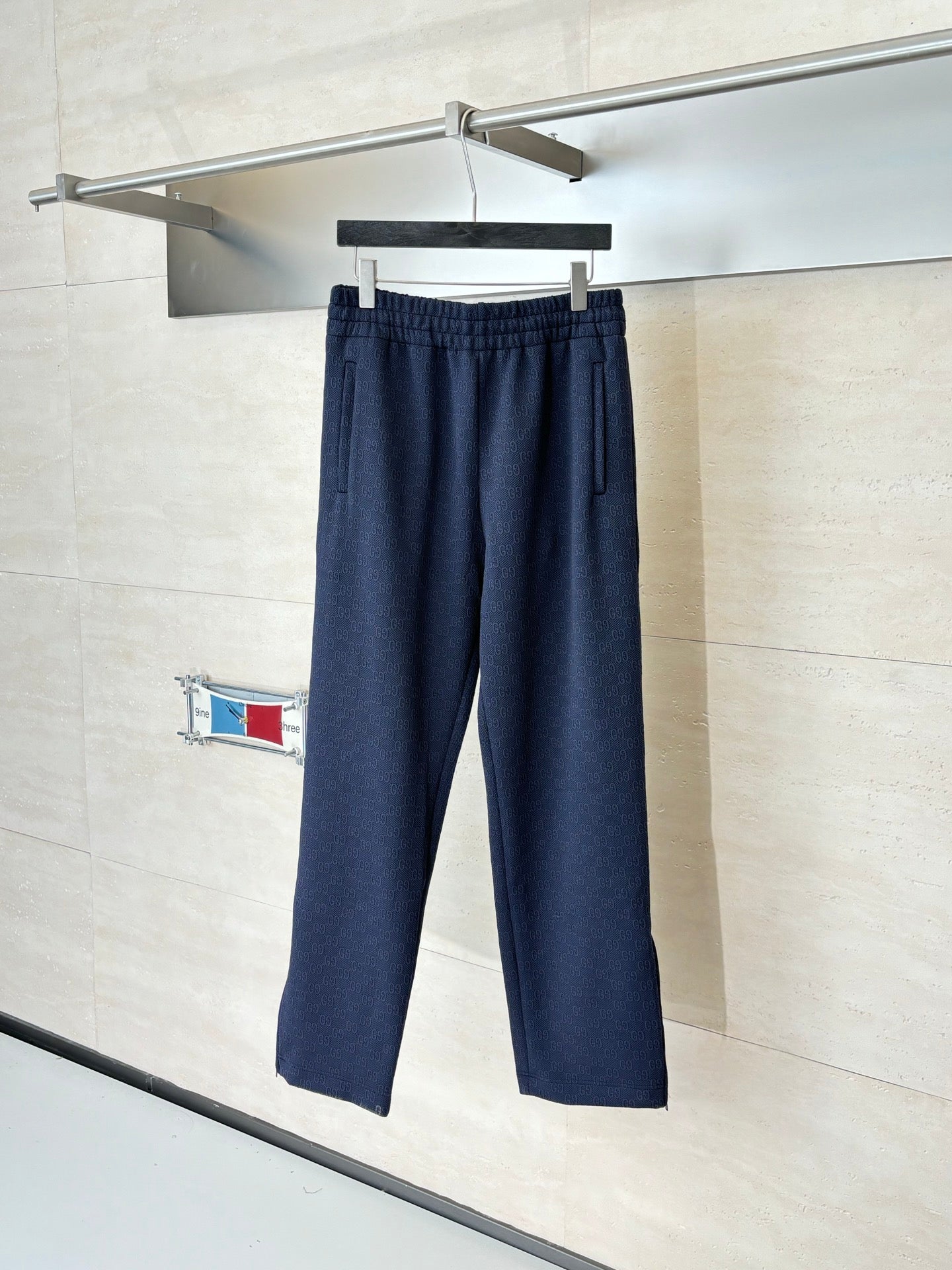 260106 New high-quality full-printed jacquard casual suit trousers