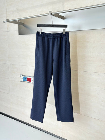 260106 New high-quality full-printed jacquard casual suit trousers