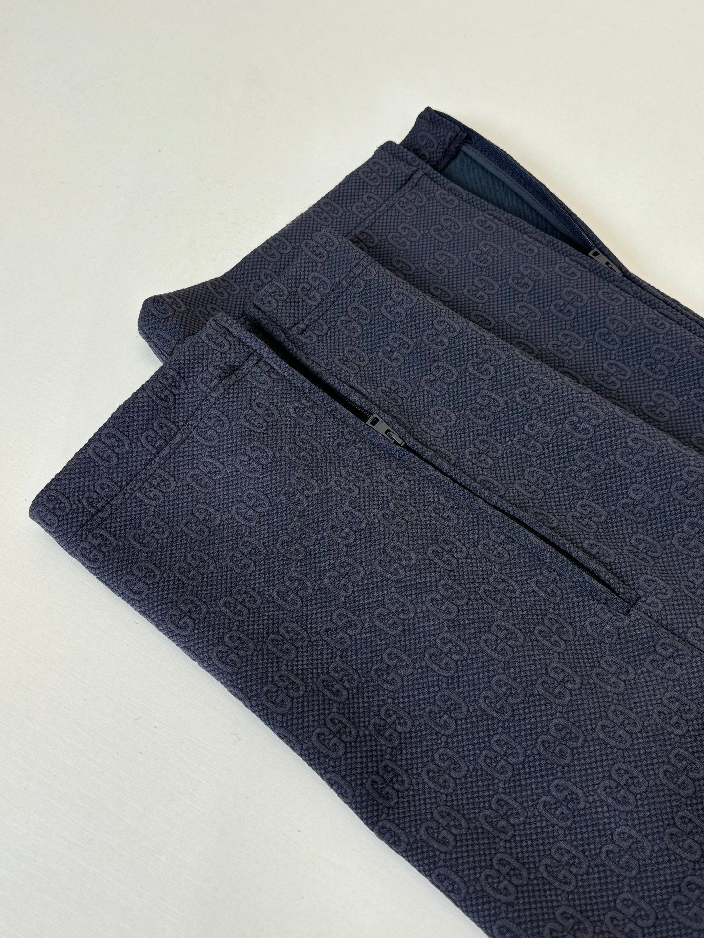 260106 New high-quality full-printed jacquard casual suit trousers