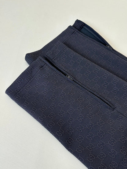 260106 New high-quality full-printed jacquard casual suit trousers