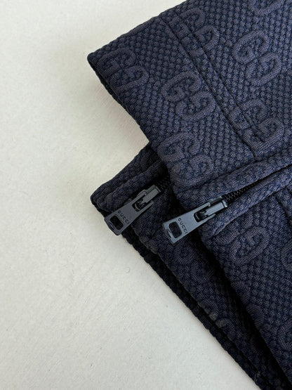 260106 New high-quality full-printed jacquard casual suit trousers