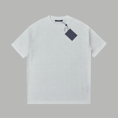 260106 New high-quality custom-made fabric jacquard short-sleeved T-shirt