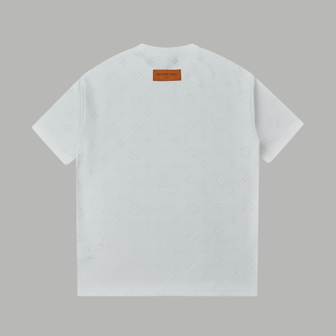 260106 New high-quality custom-made fabric jacquard short-sleeved T-shirt