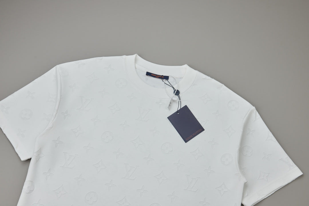 260106 New high-quality custom-made fabric jacquard short-sleeved T-shirt