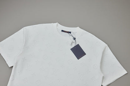 260106 New high-quality custom-made fabric jacquard short-sleeved T-shirt