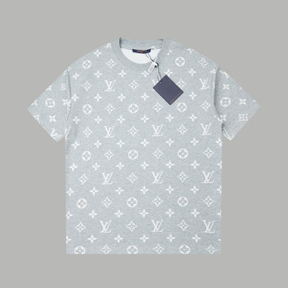 260106 New high-quality custom-made fabric jacquard short-sleeved T-shirt
