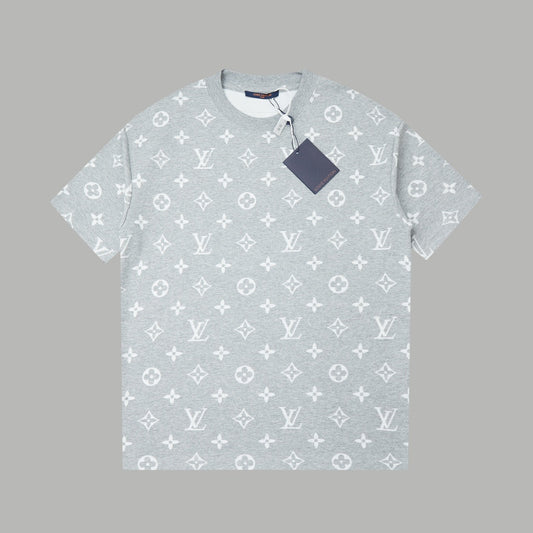 260106 New high-quality custom-made fabric jacquard short-sleeved T-shirt