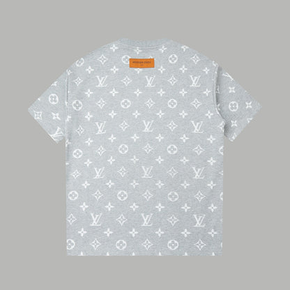 260106 New high-quality custom-made fabric jacquard short-sleeved T-shirt