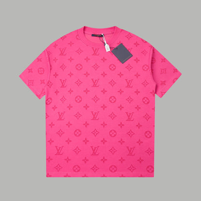 260106 New high-quality custom-made fabric jacquard short-sleeved T-shirt
