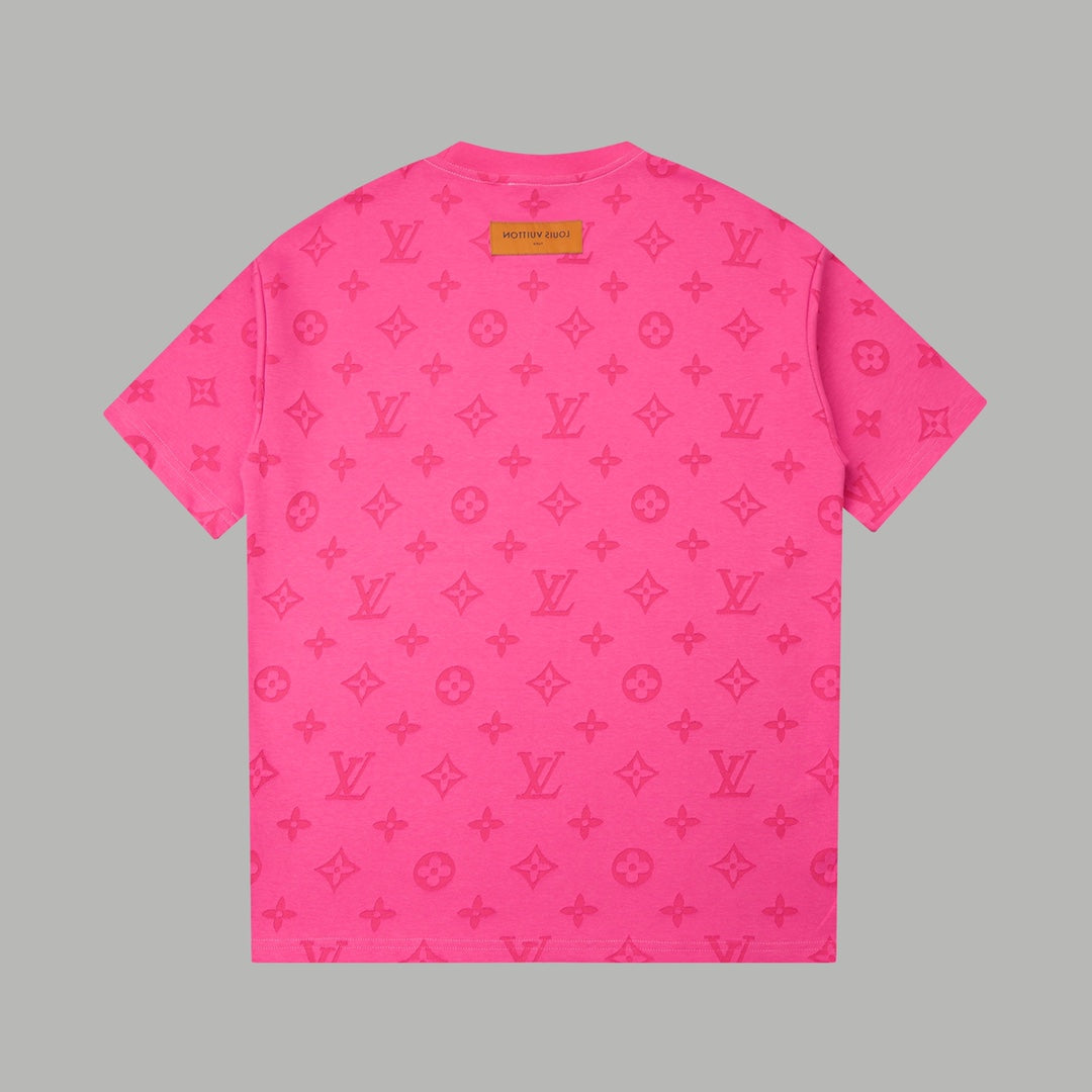 260106 New high-quality custom-made fabric jacquard short-sleeved T-shirt