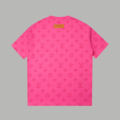 260106 New high-quality custom-made fabric jacquard short-sleeved T-shirt