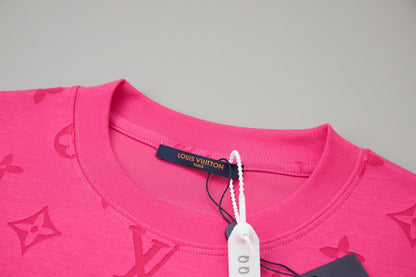260106 New high-quality custom-made fabric jacquard short-sleeved T-shirt