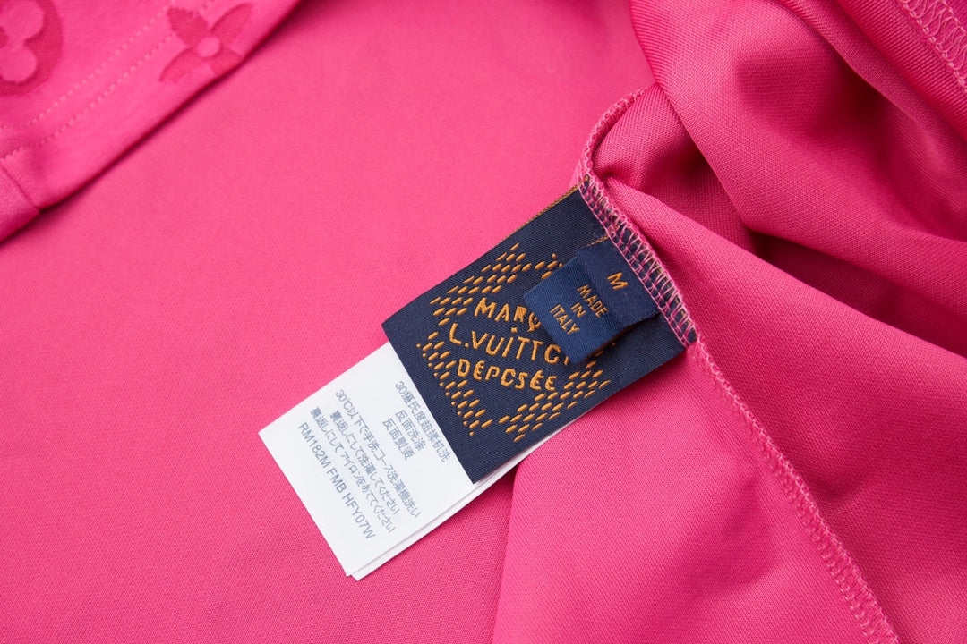 260106 New high-quality custom-made fabric jacquard short-sleeved T-shirt