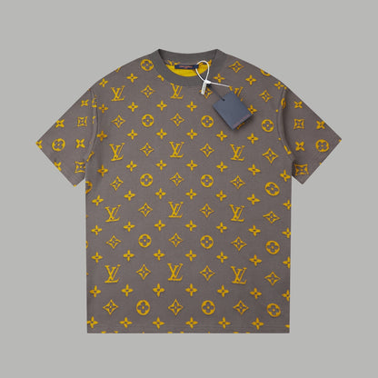 260106 New high-quality custom-made fabric jacquard short-sleeved T-shirt