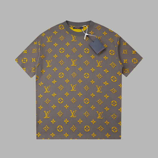 260106 New high-quality custom-made fabric jacquard short-sleeved T-shirt
