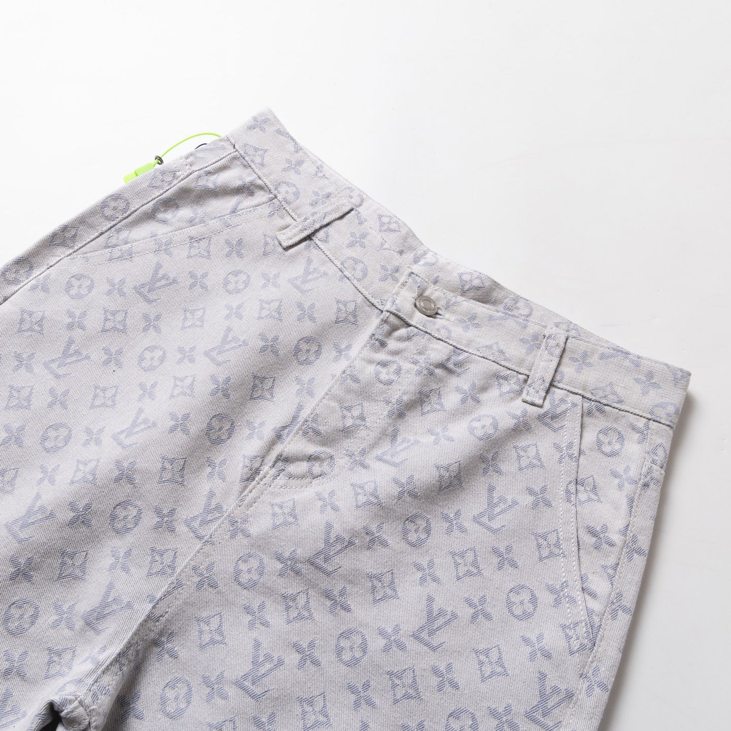 260113 New high-quality washed full-print denim shorts