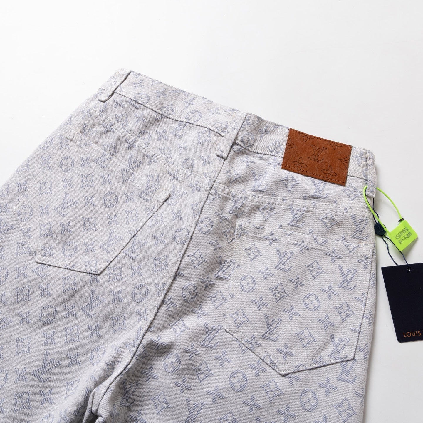 260113 New high-quality washed full-print denim shorts