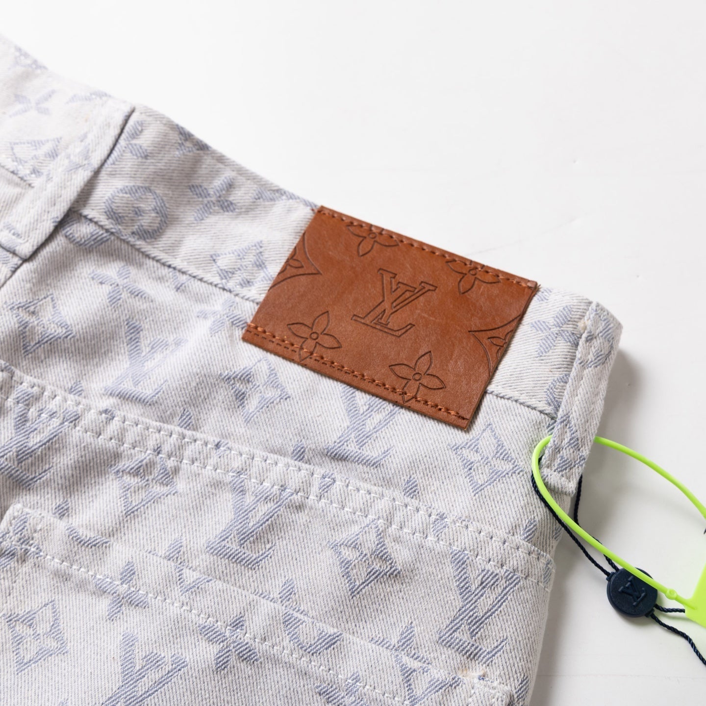 260113 New high-quality washed full-print denim shorts