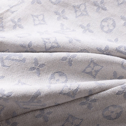 260113 New high-quality washed full-print denim shorts