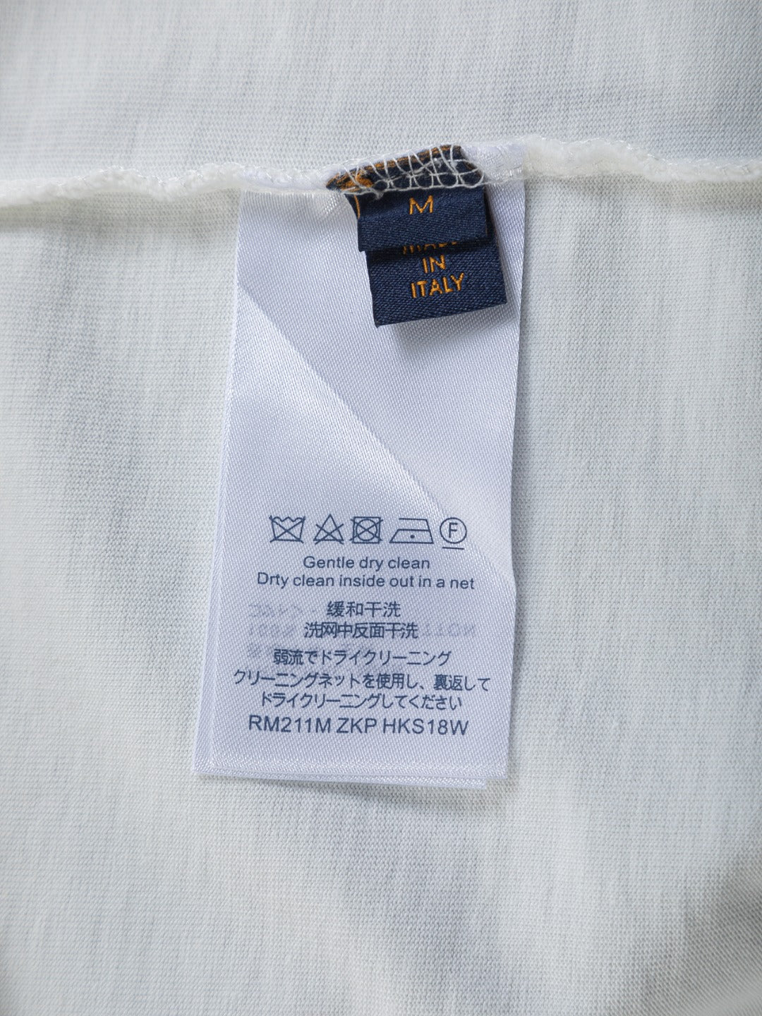 260113 New high-quality distressed same-color patchwork embroidered T-shirt