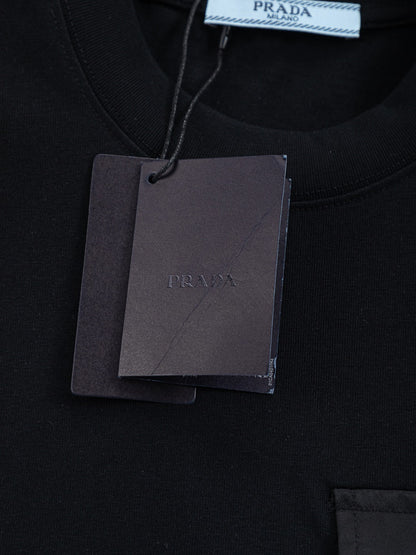 260113 New high-quality leather-lined logo T-shirt