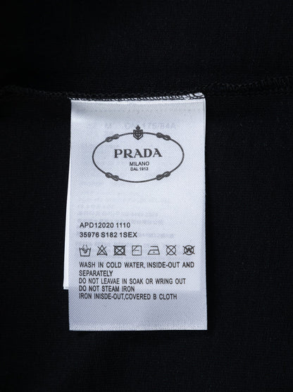 260113 New high-quality leather-lined logo T-shirt
