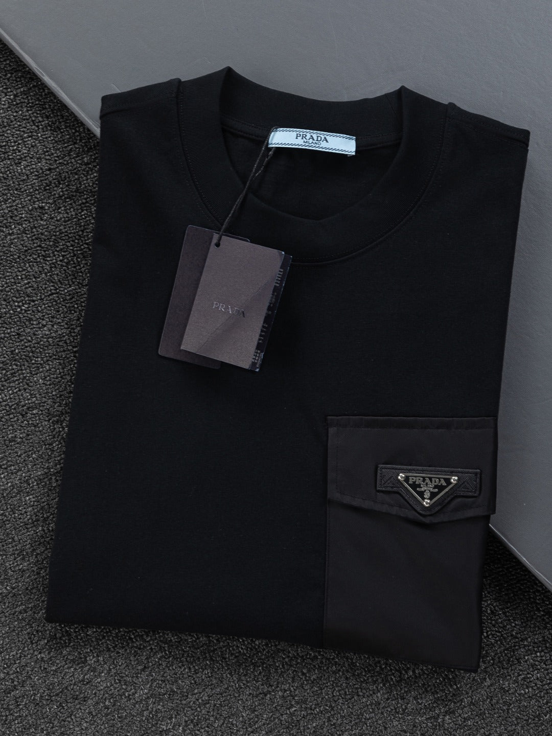 260113 New high-quality leather-lined logo T-shirt